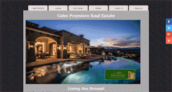 Desktop Screenshot of cabopremiererealestate.com